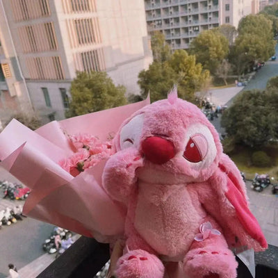 Stitch Lilou Pink – Peluche Brillante Édition Limitée 45cm