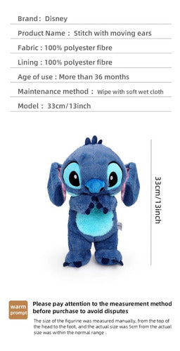 Peluche Stitch PRESS ME  – Modèle Original Disney