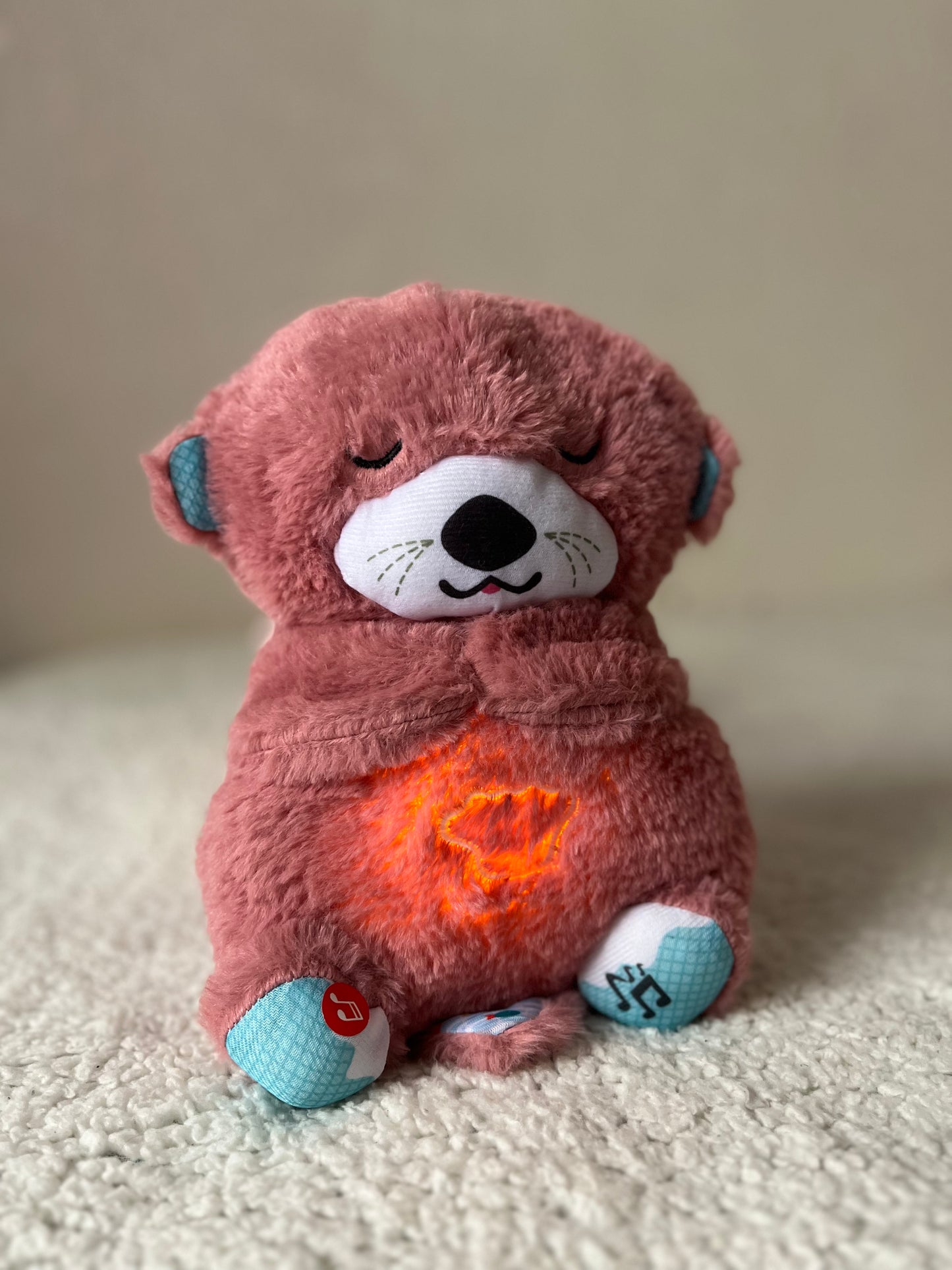 Peluche respirant Loutre Câlins Rose cute Masolu