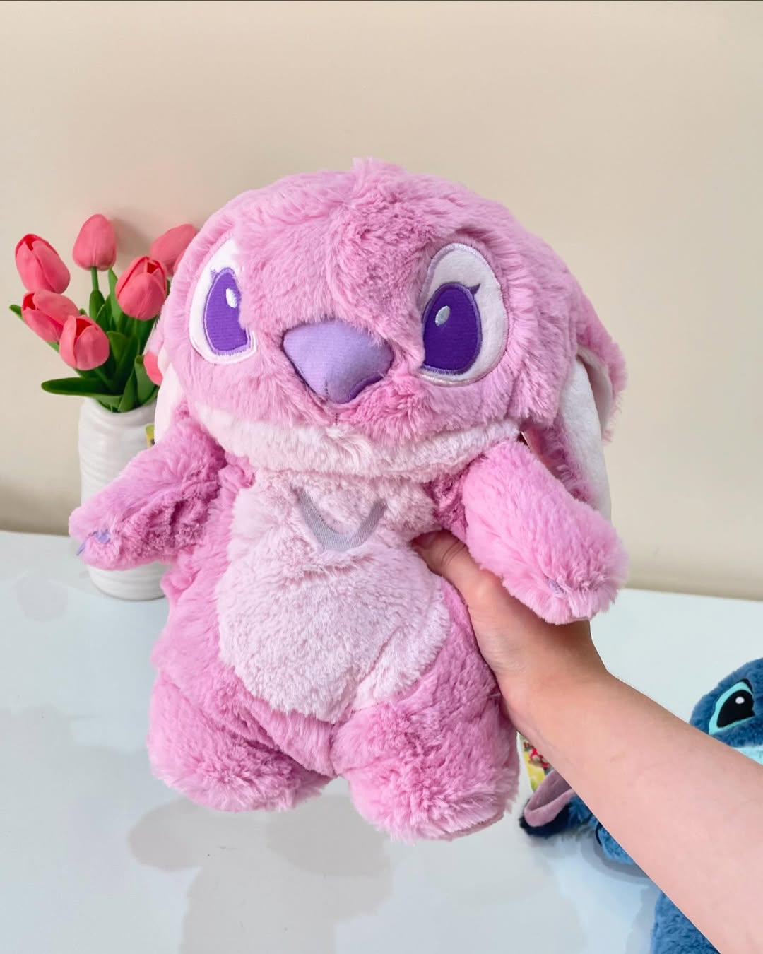 Peluche avec Bouilotte Angel ou Stitch