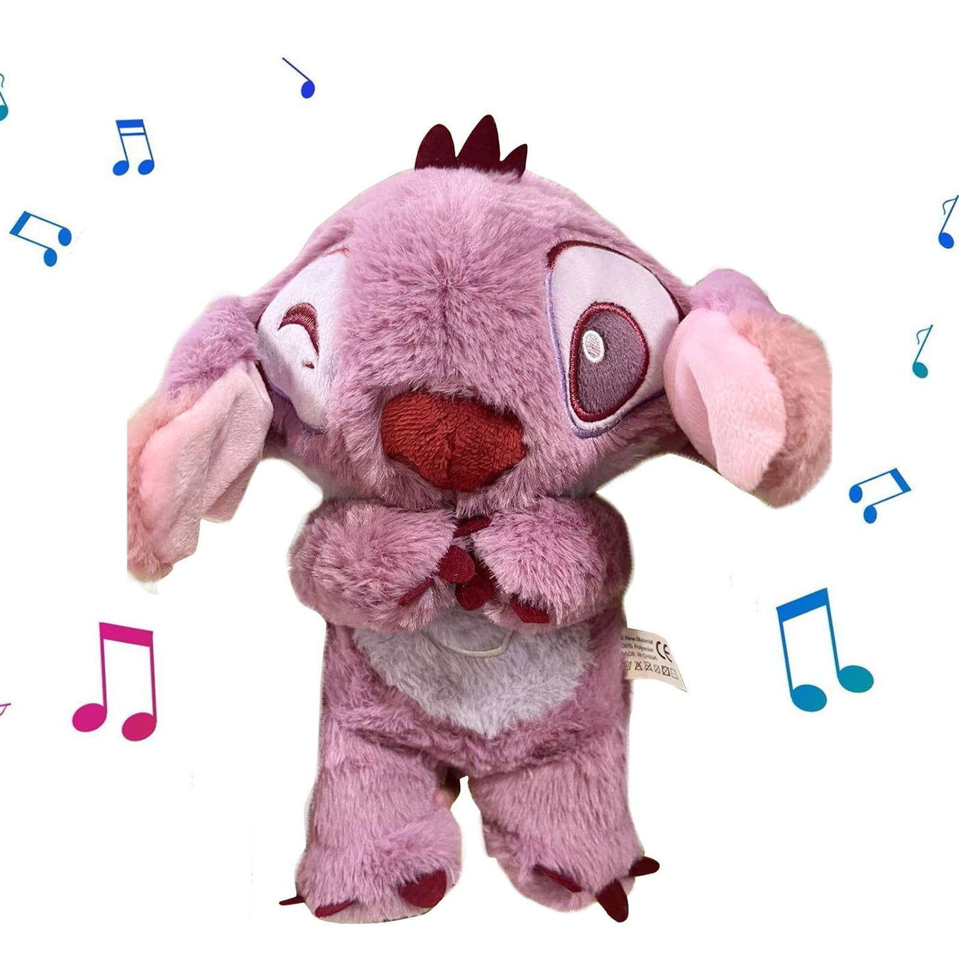 Peluche Stitch Purple – Soulagement de l’Anxiété avec Musique & Lumières 32cm