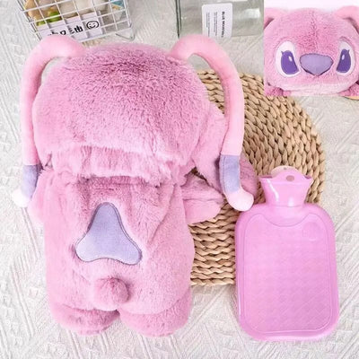 Peluche avec Bouilotte Angel ou Stitch