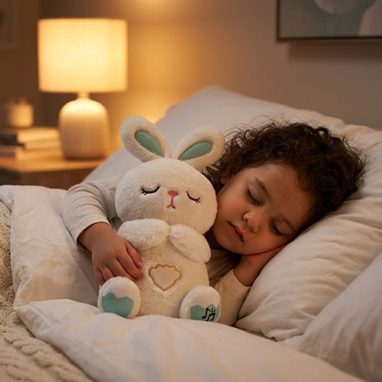 CALMIBUNNY® - Lapin Peluche Respirant - MASOLU PELUCHE