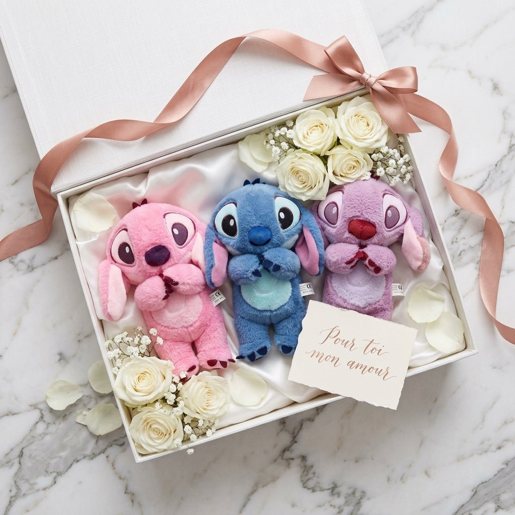 Pack Trio Stitch Respirant – 3 Peluches Veilleuses Apaisantes | Masolu - MASOLU PELUCHE