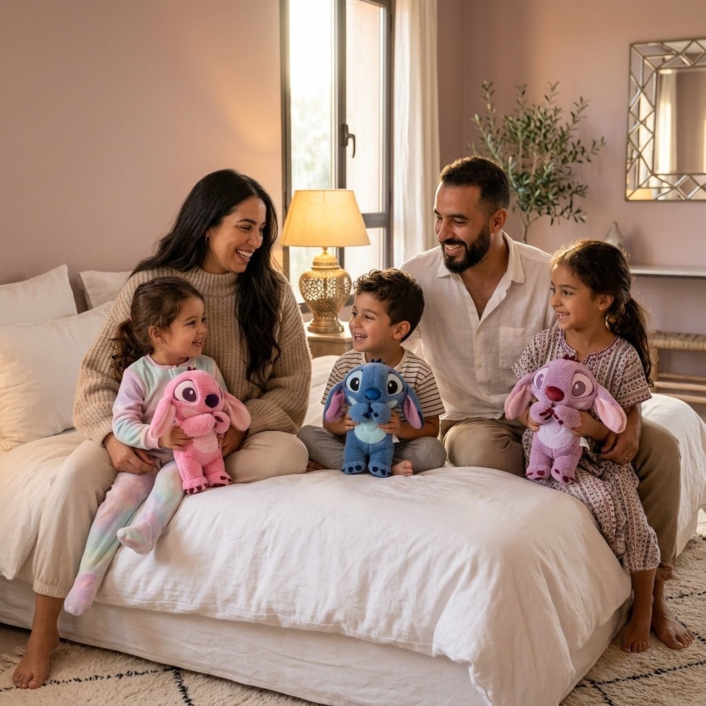 Pack Trio Stitch Respirant – 3 Peluches Veilleuses Apaisantes | Masolu - MASOLU PELUCHE