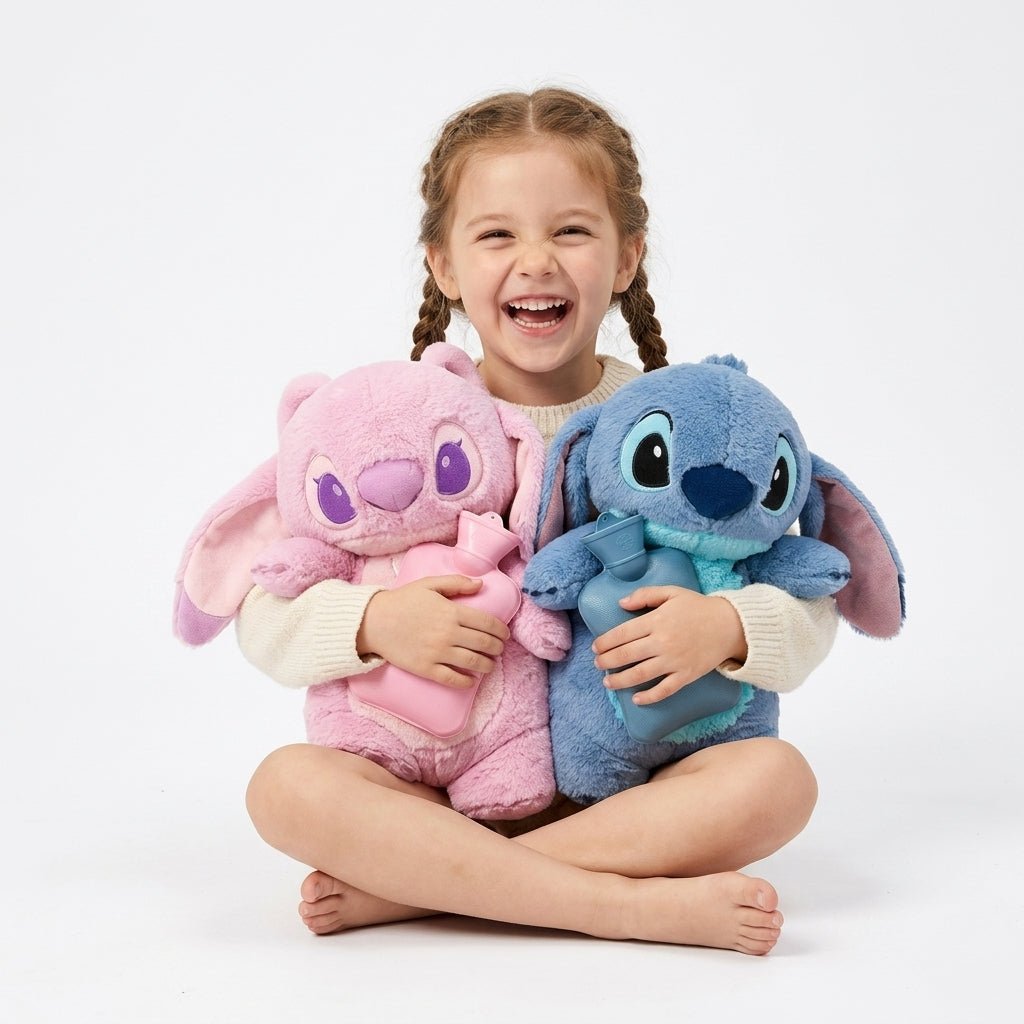 Peluche avec Bouilotte Angel ou Stitch - MASOLU PELUCHE