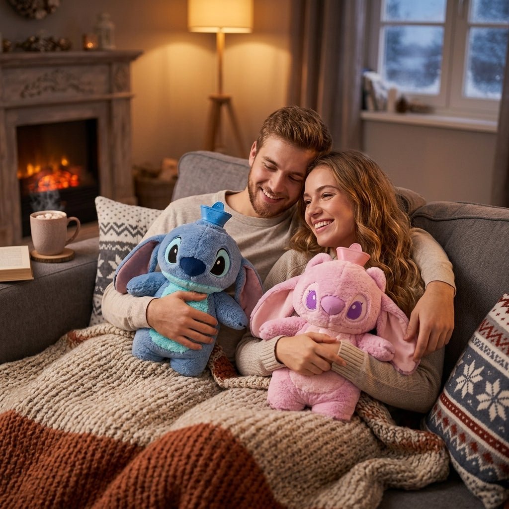 Peluche avec Bouilotte Angel ou Stitch