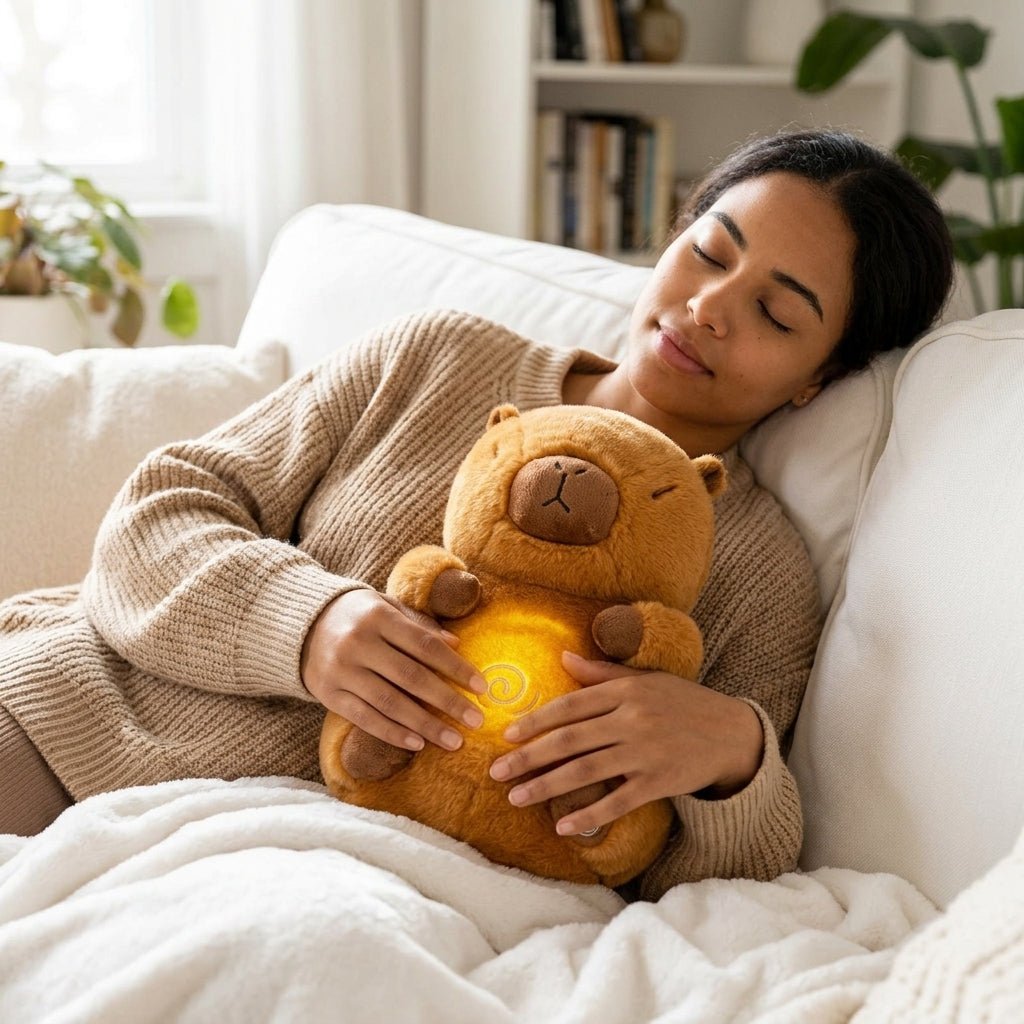 Peluche Capibara Qui Respire - Enfant & Adules - MASOLU PELUCHE
