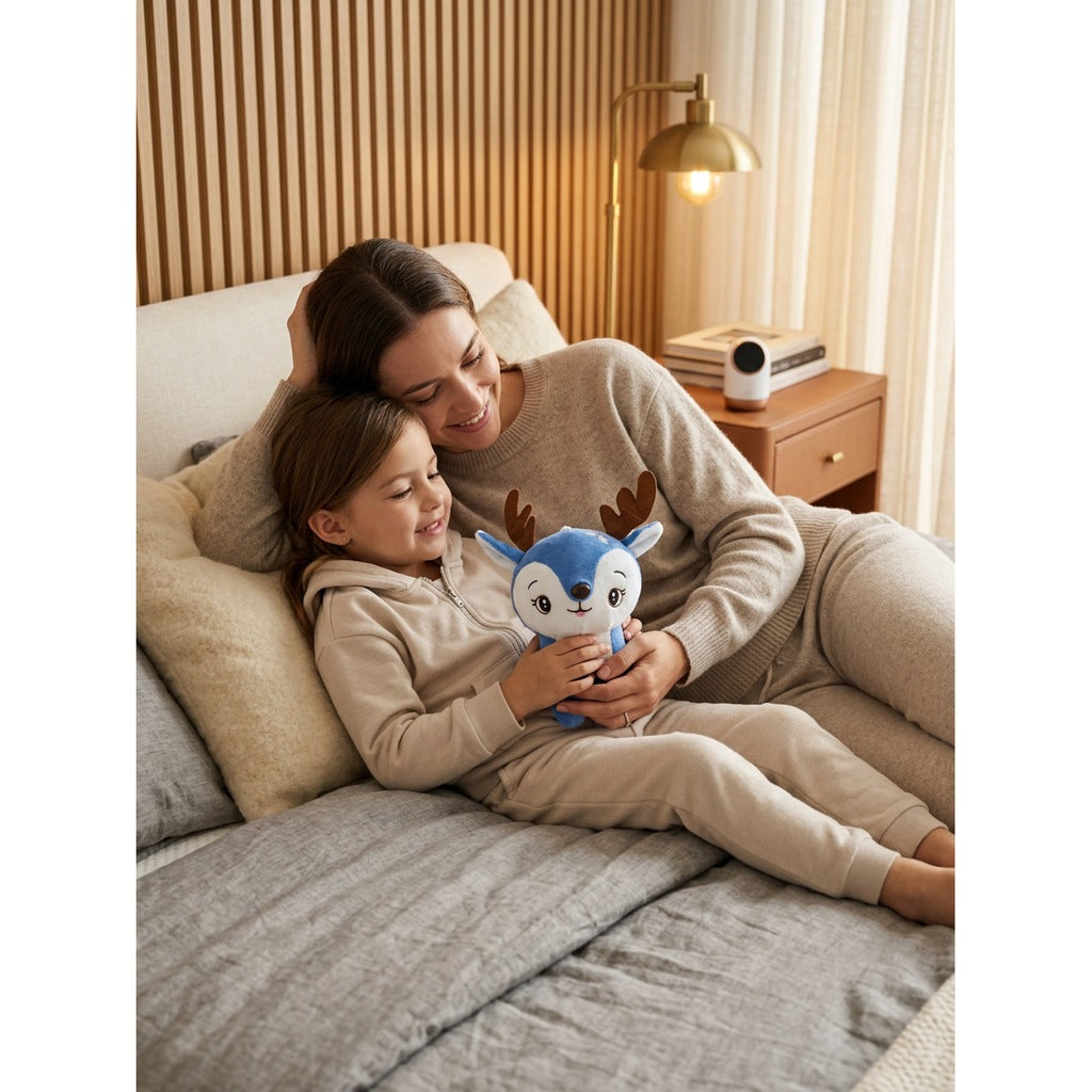 Peluche Cerf Bleu 20cm – Masolu