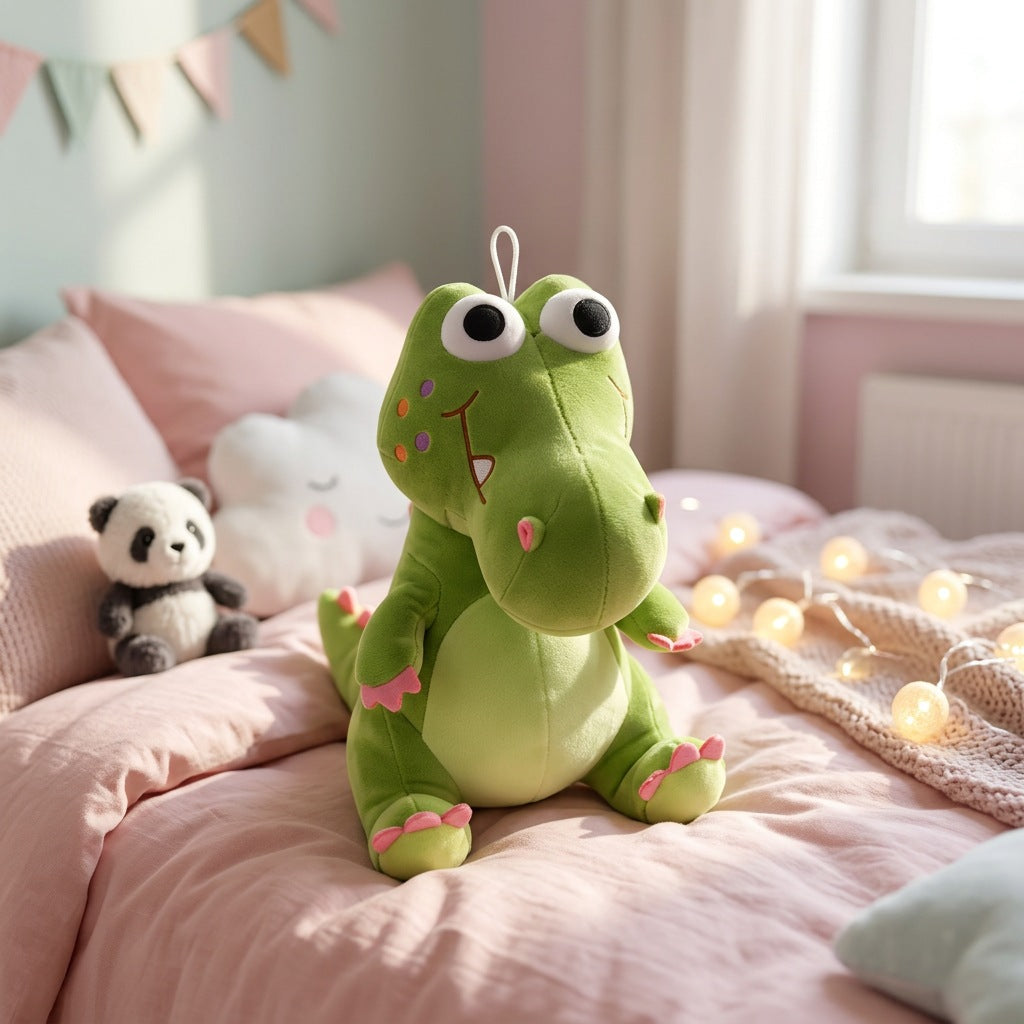 Peluche Dragon Vert 35cm – Masolu