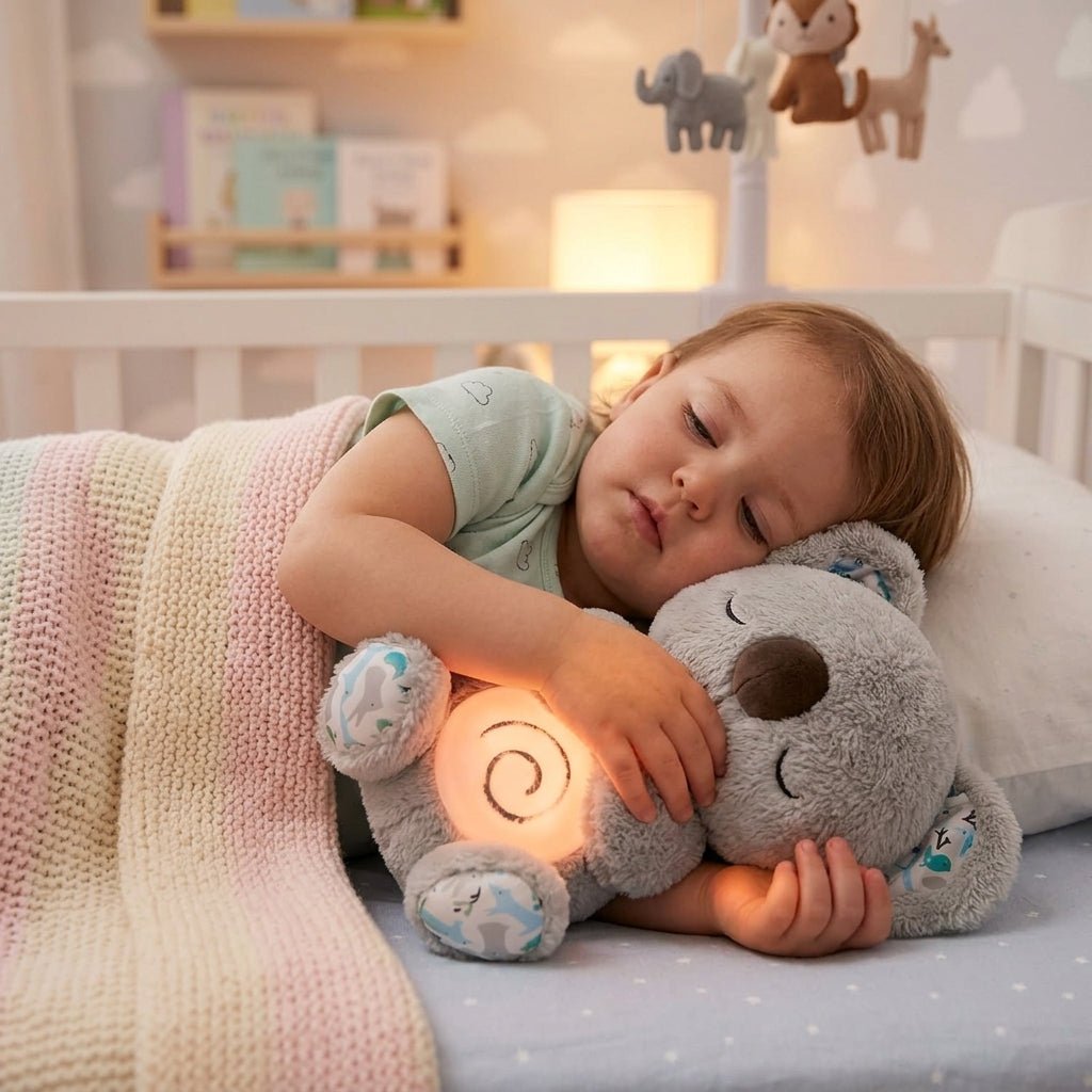 Peluche koala qui respire avec berceuse apaisante - MASOLU PELUCHE