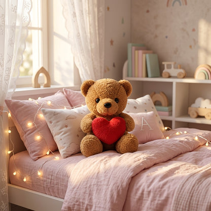 Peluche Ours Câlin Cœur 20cm – Masolu