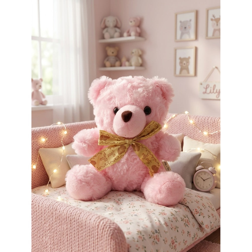 Ours Nœud Doré 20cm – Masolu
