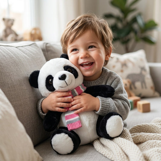Peluche Panda Écharpe 20cm – Masolu