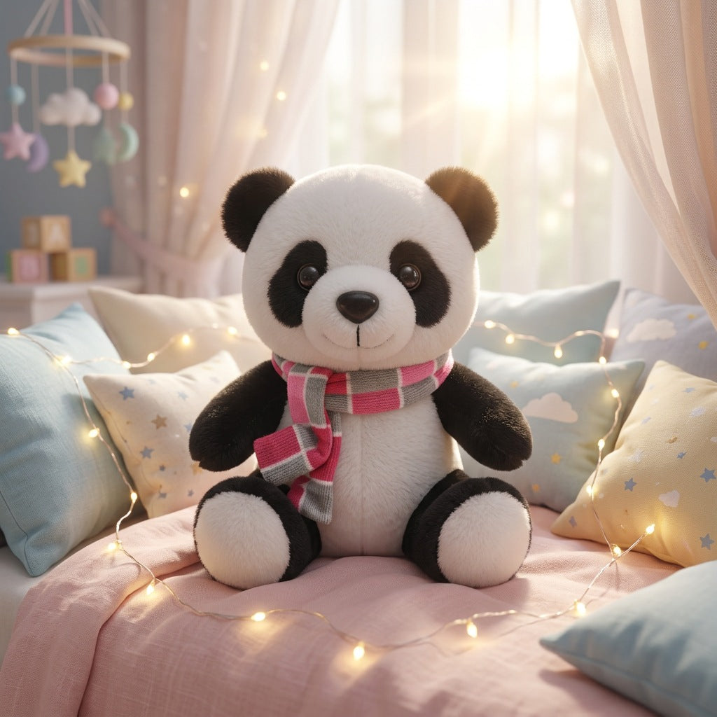 Peluche Panda Écharpe 20cm – Masolu
