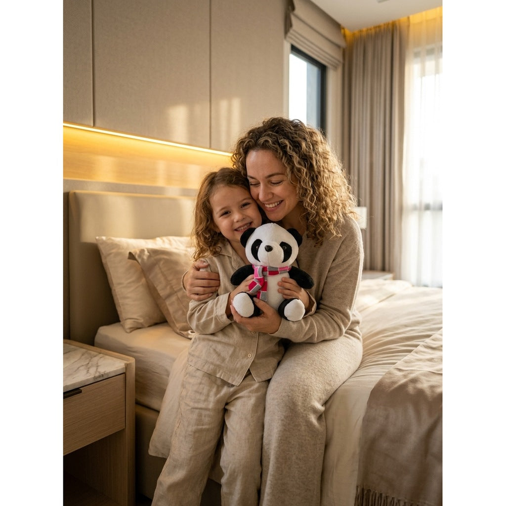 Peluche Panda Écharpe 20cm – Masolu