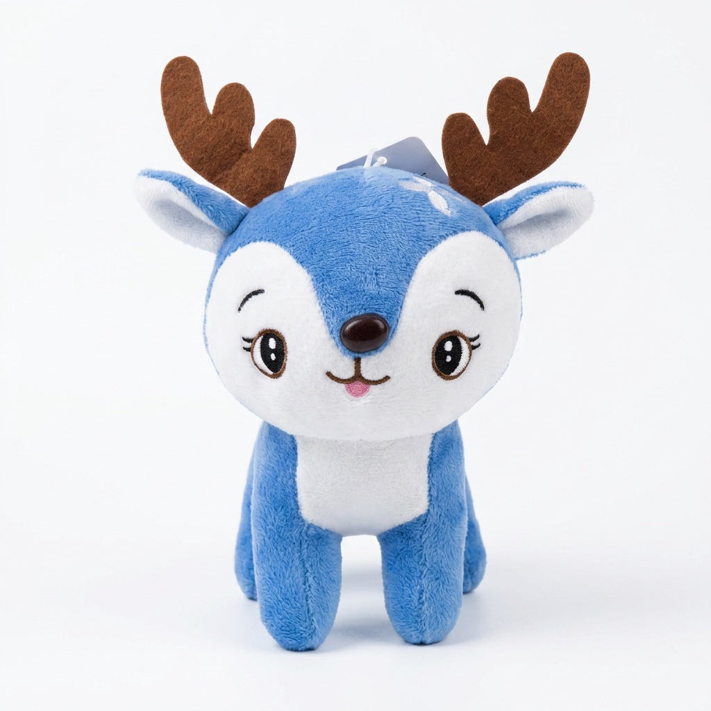 Peluche Cerf Bleu 20cm – Masolu