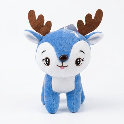 Peluche Cerf Bleu 20cm – Masolu