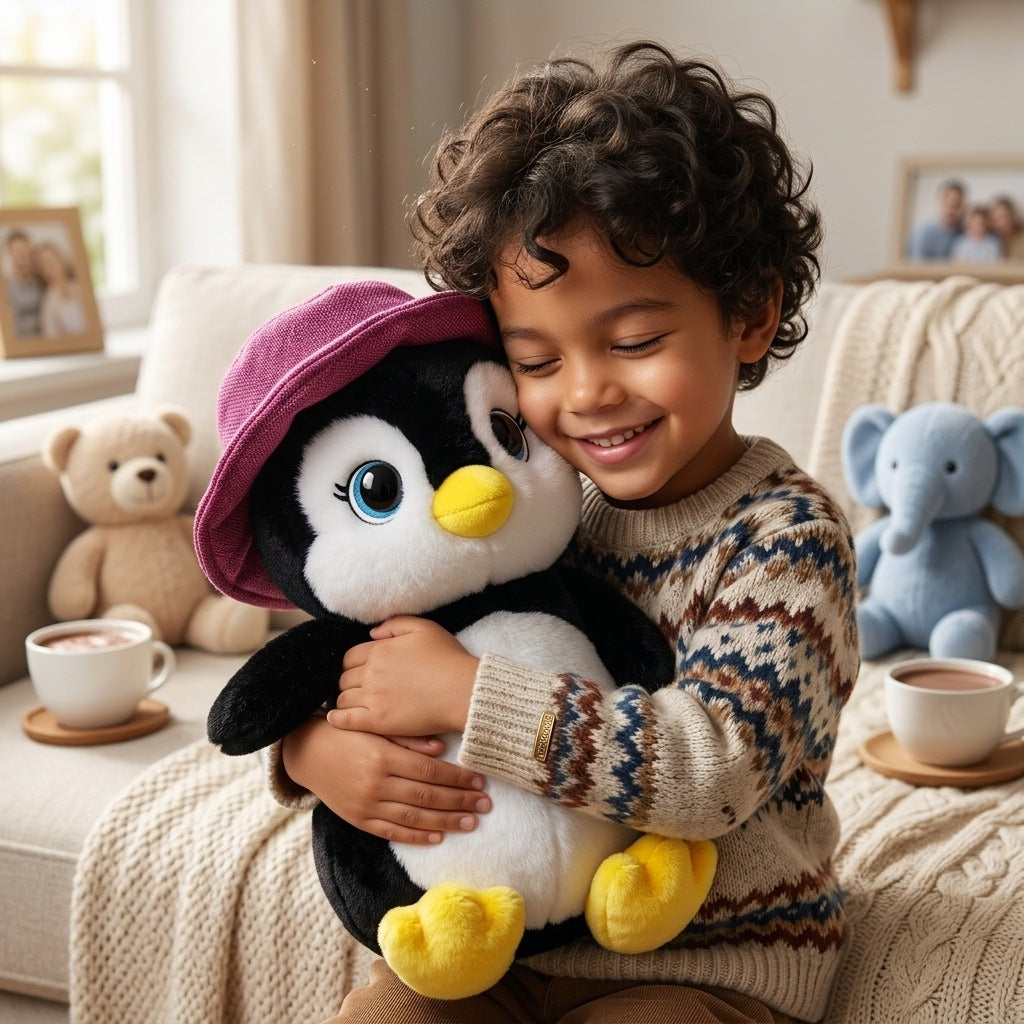 Peluche Pingouin Chapeau 35cm – Masolu