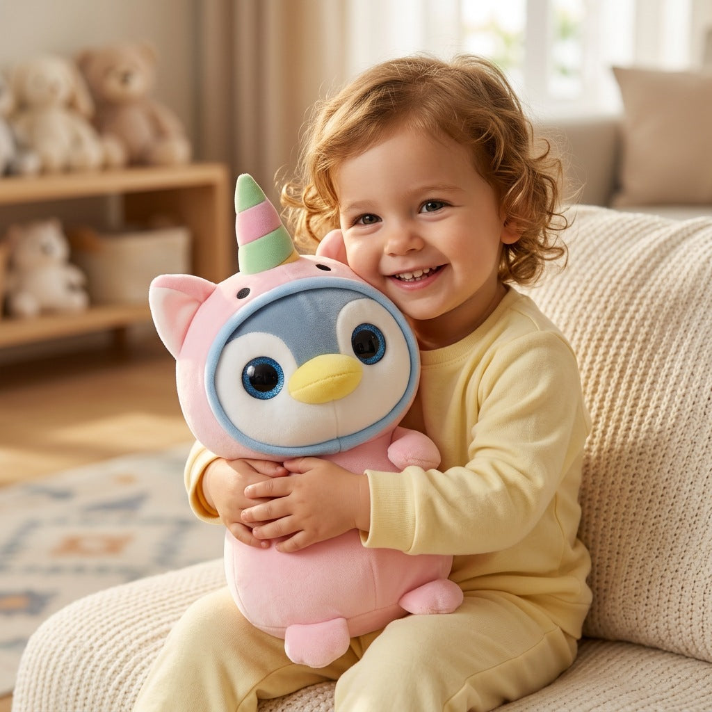 Peluche Pingouin Licorne 35cm – Masolu