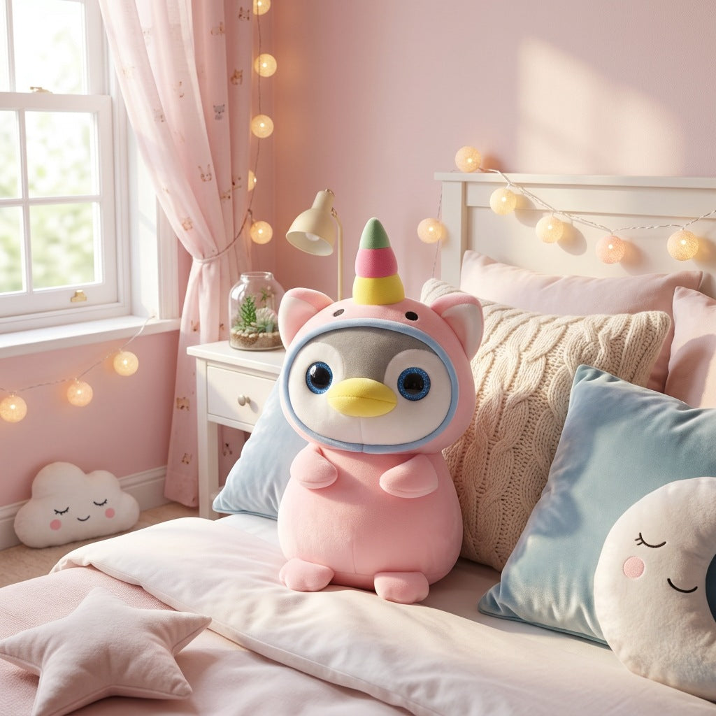 Peluche Pingouin Licorne 35cm – Masolu