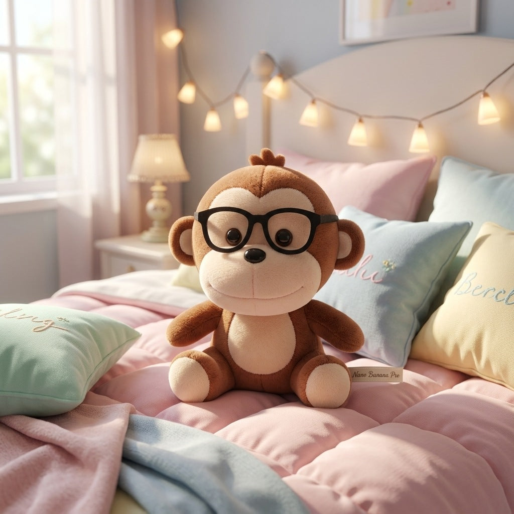 Peluche Singe à Lunettes 20cm – Masolu