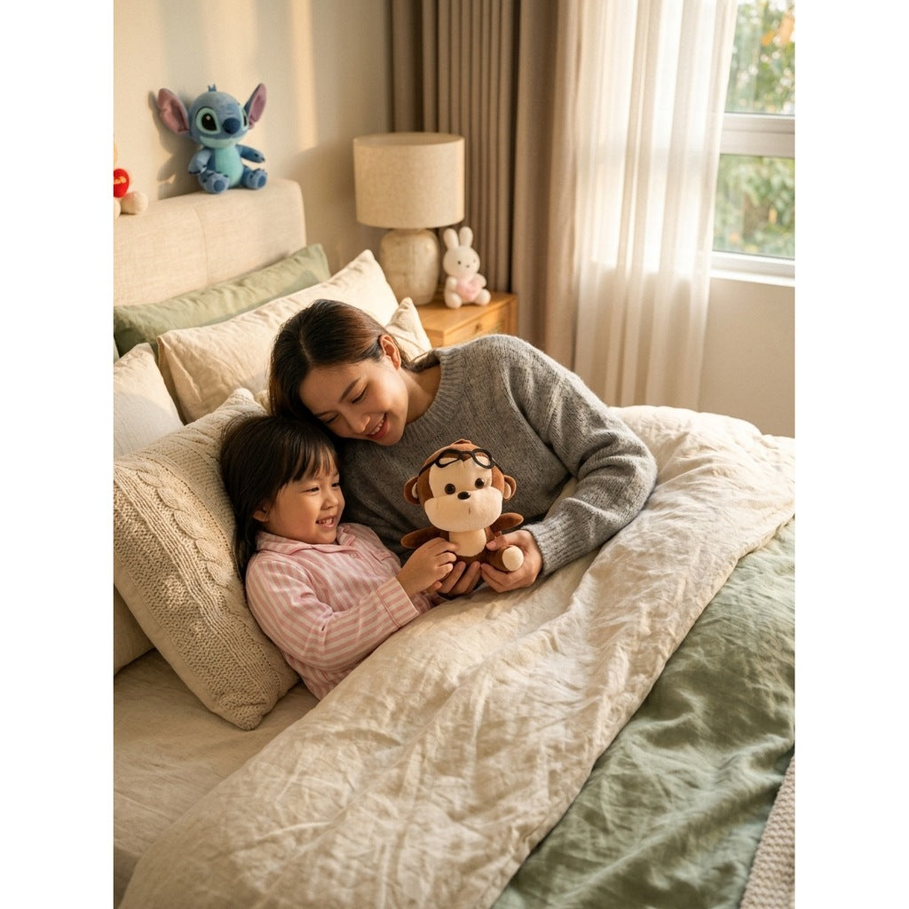 Peluche Singe à Lunettes 20cm – Masolu