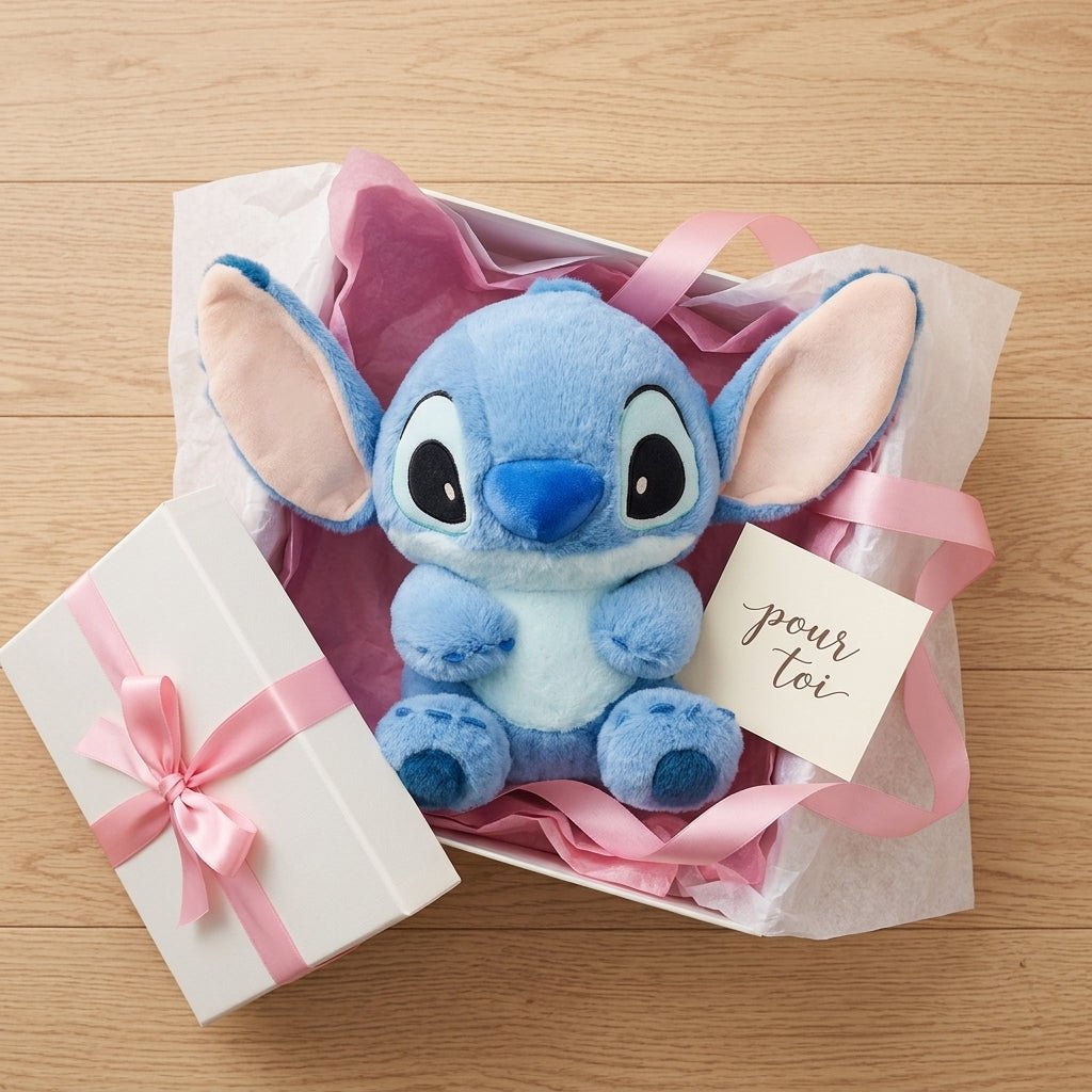 Peluche Stitch Bleu Ultra Douce – 32 cm ou 40 cm | Idée Cadeau Maroc - MASOLU PELUCHE